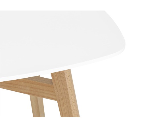 УТ000005563 Кухонный стол Таргет 80, белый/бук
