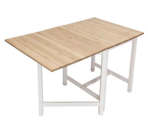 2000025992913 Кухонный стол Карло большой, массив березы/белый