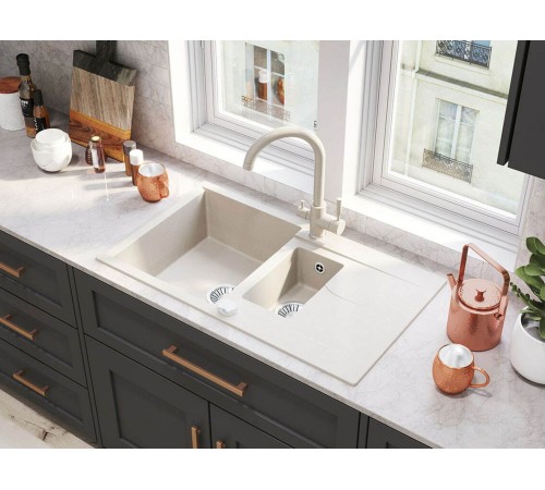 Мойка Полигран Бриг 870, белый хлопок Мойка Полигран Бриг 870, белый хлопок