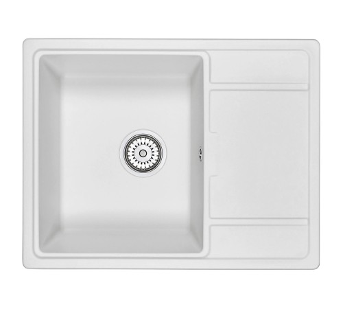 Кухонная мойка кварцевая Гранула 6503, арктик
