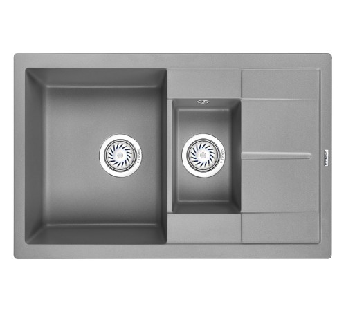 Кухонная мойка кварцевая Гранула 7802, алюминиум