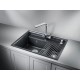 Кухонная мойка кварцевая Granula KS-7302, шварц