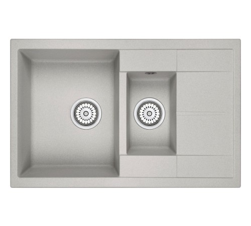 Кухонная мойка кварцевая Гранула 7802, базальт