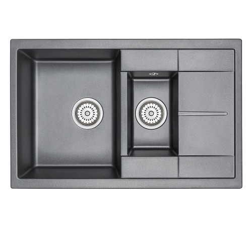 Кухонная мойка кварцевая Гранула 7802, черный
