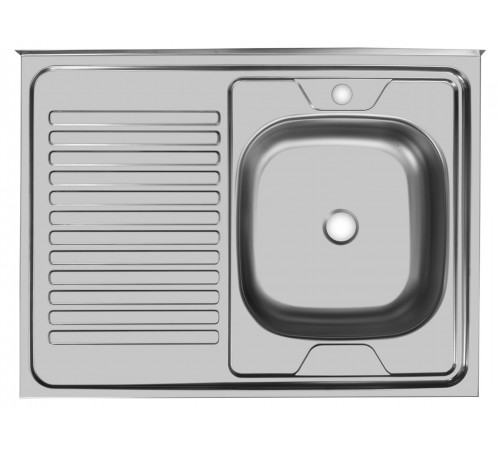 Мойка и сифон ECO 800.600 R матовая