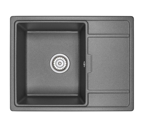 Кухонная мойка кварцевая Гранула 6503, графит