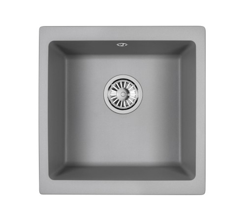 Кухонная мойка кварцевая Гранула 4451, алюминиум