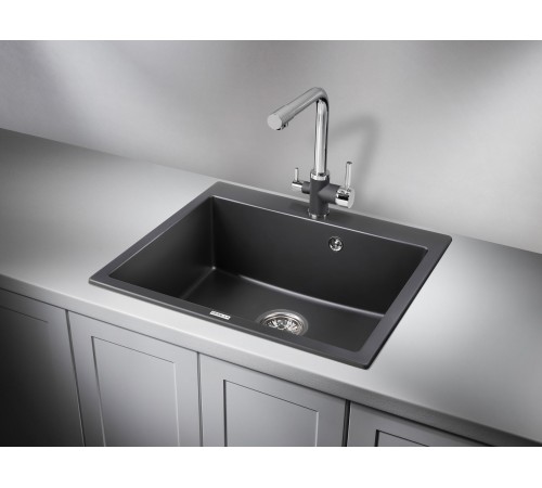 Кухонная мойка Гранула кварцевая 6001, турмалин Кухонная мойка Гранула кварцевая 6001, турмалин