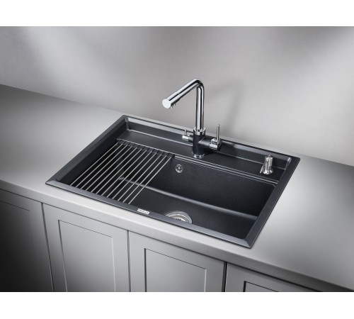 Кухонная мойка кварцевая Granula KS-7301, шварц Кухонная мойка кварцевая Granula KS-7301, шварц