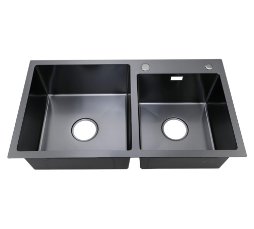 Набор 3 в 1 мойка, корзина и дозатор РМС MR-7843BL, графит/металлик