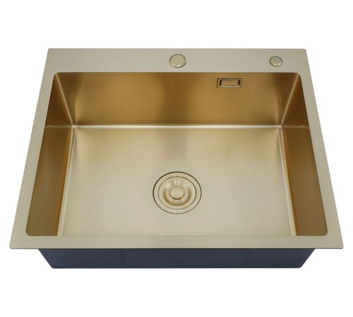 Набор 3 в 1 мойка, корзина и дозатор РМС MR-6050G, золотой/металлик