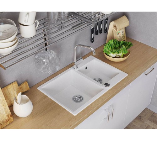 Мойка Полигран Бриг 772, белый хлопок