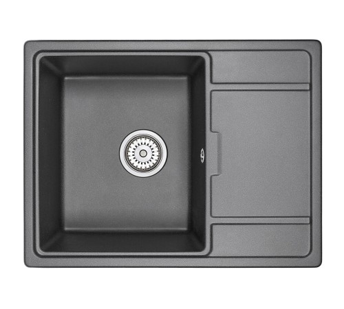 Кухонная мойка кварцевая Гранула 6503, черный