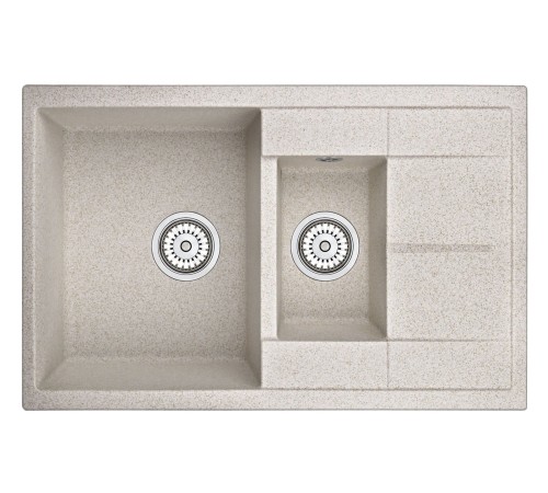 Кухонная мойка кварцевая Гранула 7802, пирит