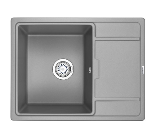 Кухонная мойка кварцевая Гранула 6503, алюминиум