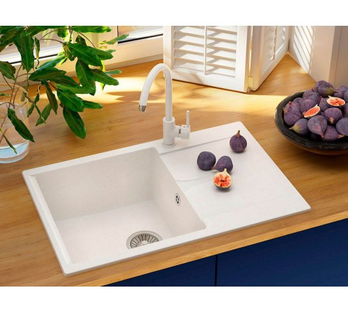 Мойка Полигран Галс-760, белый хлопок