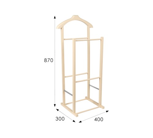 Вешалка костюмная "В 28Н" (слоновая кость)