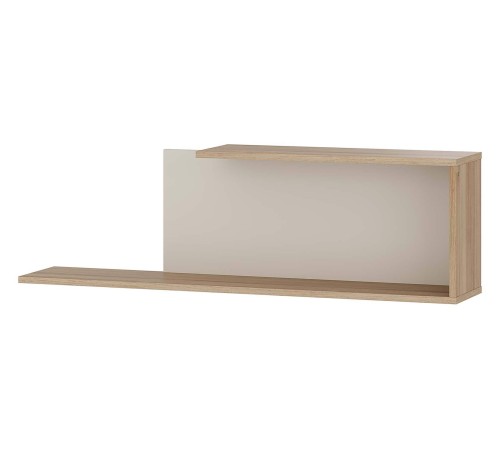 Полка навесная Кельн АН-02, дуб смоки/кашемир