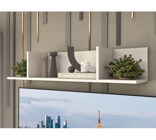 Полка Свейн навесная, кашемир серый