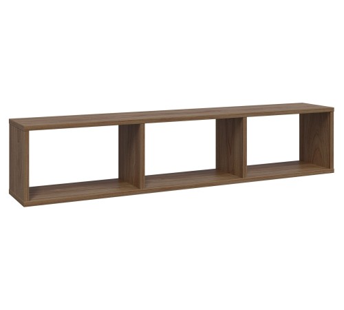 Полка Прато с перегородкой, вяз швейцарский светлый