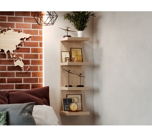 Полка Фора 30х96,6х26,7, дуб беленый