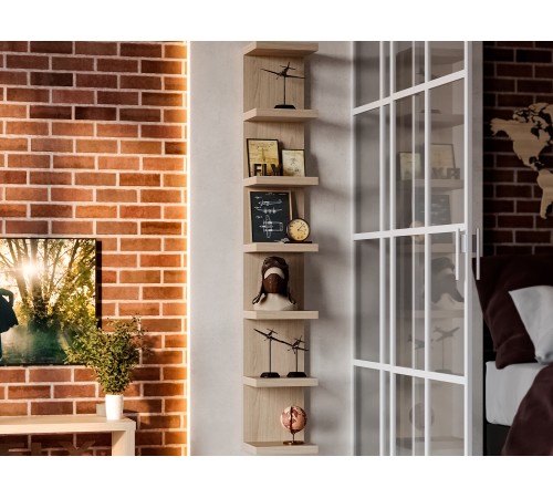 Полка Фора 30х189,3х26,7, дуб беленый