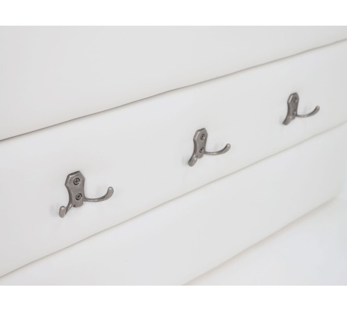 Вешалка настенная Ольга-Милк 62, винтерберг/люкса милк экокожа