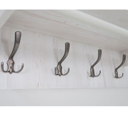 Вешалка настенная Ольга-Милк 62, винтерберг/люкса милк экокожа