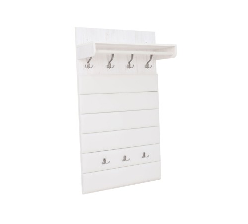 Вешалка настенная Ольга-Милк 62, винтерберг/люкса милк экокожа