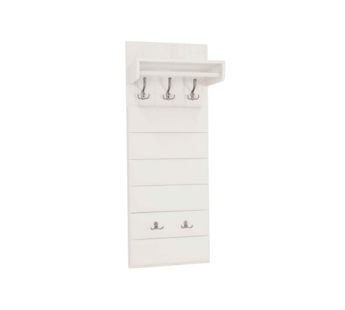 Вешалка настенная Ольга-Милк 6.1, винтерберг/люкса милк экокожа