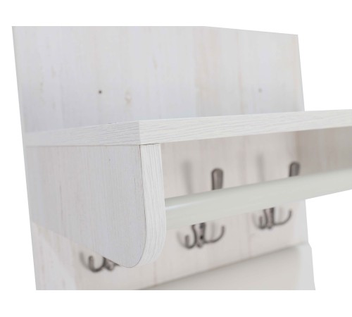 Вешалка настенная Ольга-Милк 6.1, винтерберг/люкса милк экокожа