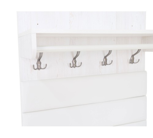 Вешалка настенная Ольга-Милк 62, винтерберг/люкса милк экокожа