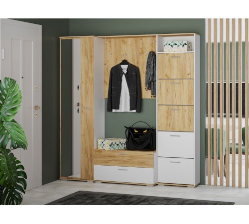 Вешалка Санти НМ 014.16-01, дуб крафт золотой