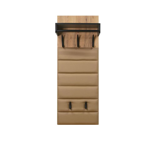 Вешалка Ольга-Лофт 6.1, дуб крафт золотой/темно-серый