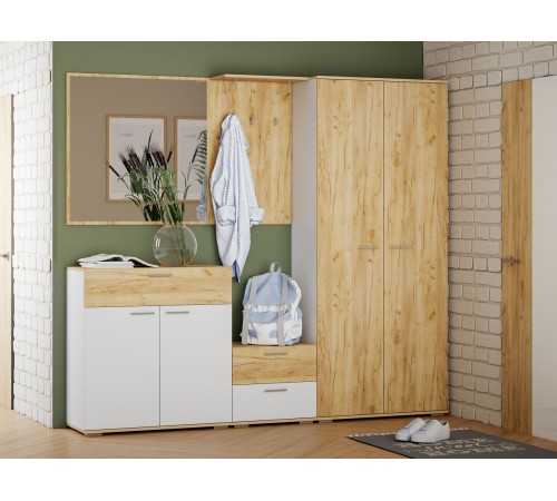 Вешалка Санти НМ 014.16, дуб крафт золотой