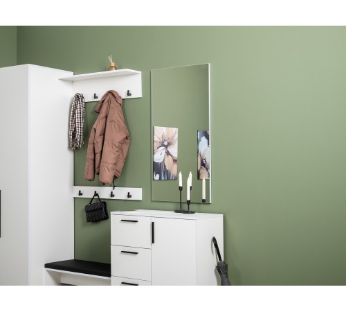 Зеркало Эйр, белый шагрень