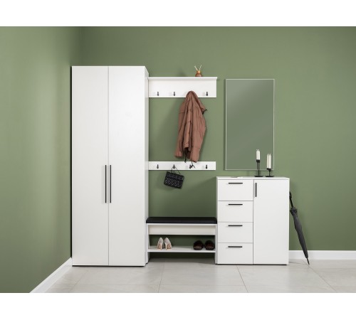 Зеркало Эйр, белый шагрень