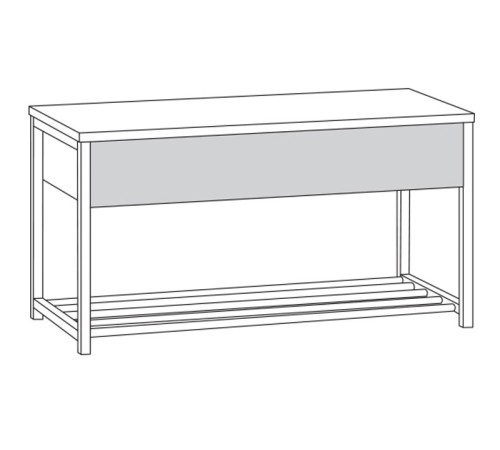 Обувница Трувор 13.241.03 N, дуб гранж песочный/интра