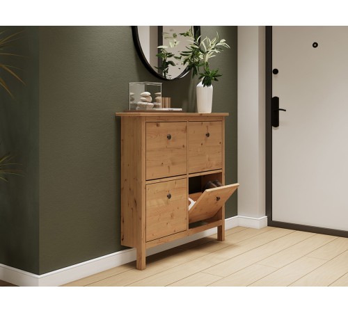 Тумба для обуви Кымор 106х101х22, светло-коричневый