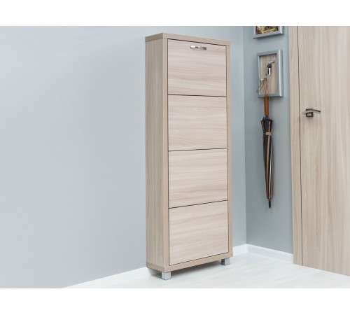 Обувница Люкс 4, ясень шимо светлый