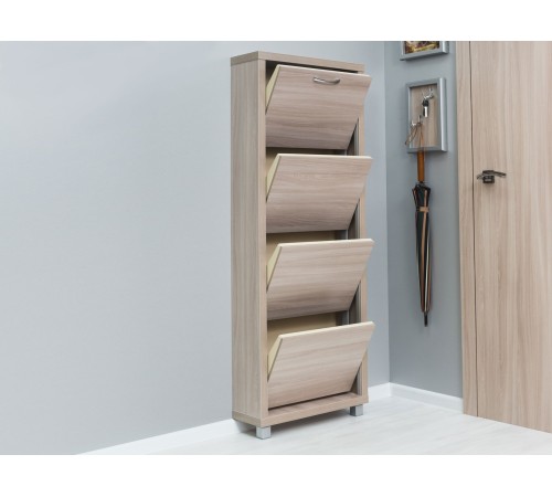 Обувница Люкс 4, ясень шимо светлый