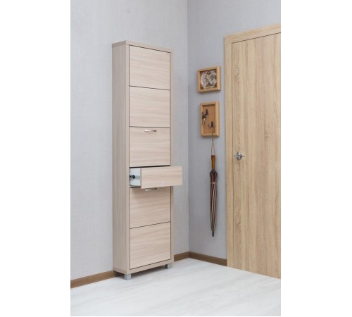 Обувница Люкс Плюс 5, Ясень шимо светлый/ясень шимо светлый