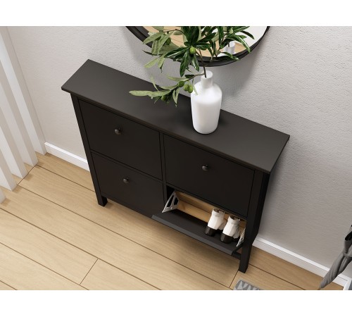 Тумба для обуви Кымор 106х101х22, черный