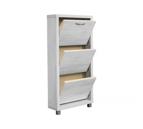 Обувница Люкс 3, выбеленное дерево