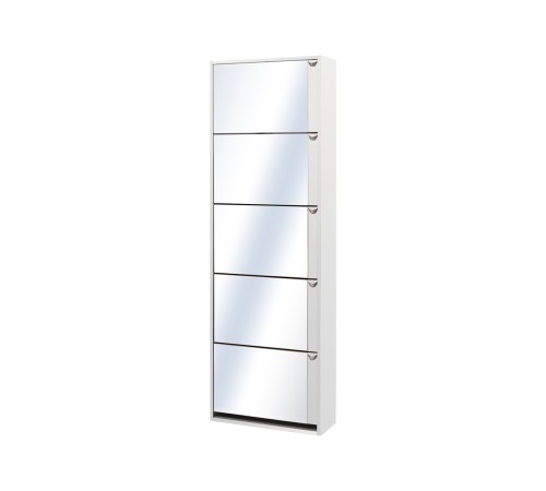 Обувница Комфорт 5 с зеркалом, белый Обувница Комфорт 5 с зеркалом, белый