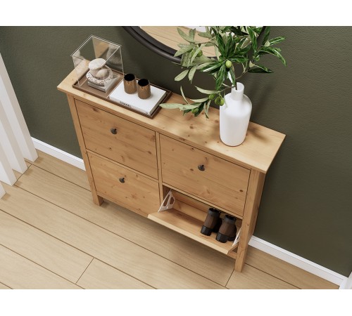 Тумба для обуви Кымор 106х101х22, светло-коричневый
