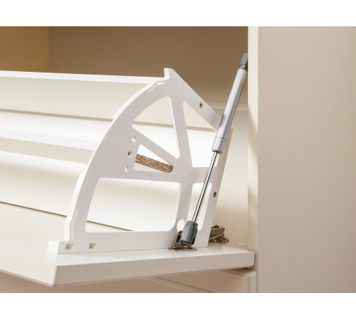 Обувница 3 ящ Марион 16.134, слоновая кость/белый шагрень