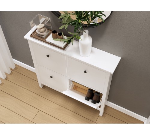 Тумба для обуви Кымор 106х101х22, белый