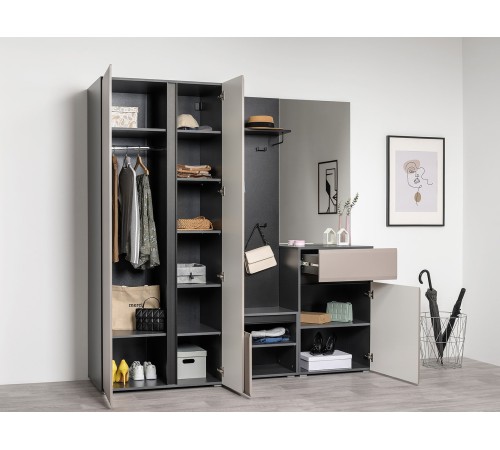 Обувница Сидней 16.129, антрацит/веллюто капучино Обувница Сидней 16.129, антрацит/веллюто капучино