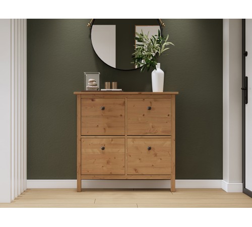 Тумба для обуви Кымор 106х101х22, светло-коричневый